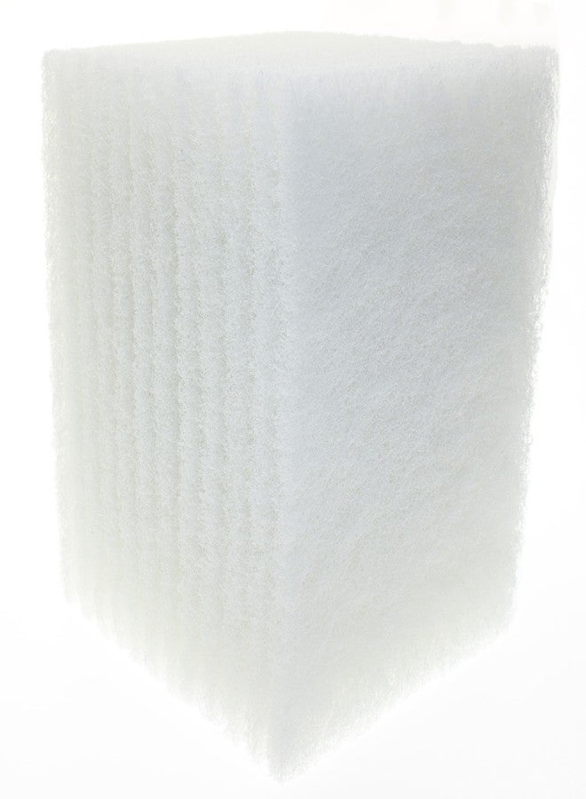 Okleen Delicate Scour Pads. Made in Europe. 12 Pack, White, 4 x 6 Inch Odorless General Purposes Scouring Scrubbers for Cleaning Dishes, Cutlery, Kitchen, Household & Outdoor Things - Image 1